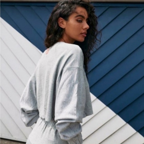 Free People Movement Surfside Crop Sweatshirt - Picture 2 of 8